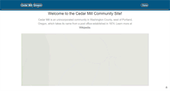 Desktop Screenshot of cedarmill.org