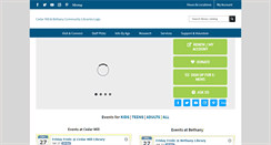 Desktop Screenshot of library.cedarmill.org